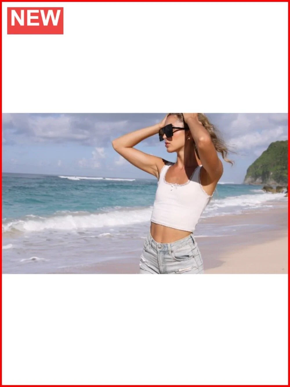 Oversized Square Sunglasses UV400 Protection Lightweight Polycarbonate Unisex